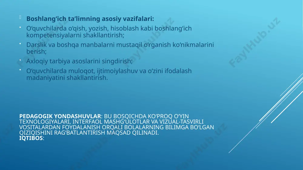 boshlang‘ich ta’lim haqida umumiy tushuncha - Page 5