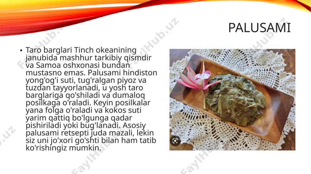 samoa orollari taomlari - Page 5
