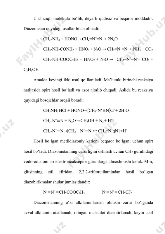 alifatik diazobirikmalar - Page 4