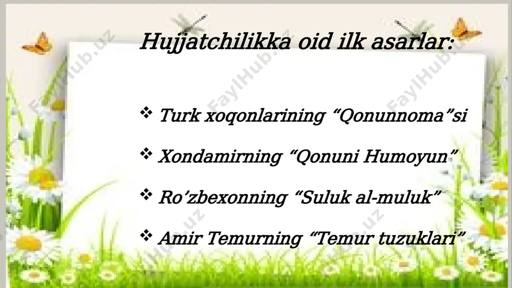 o‘zbekistonda hujjatchilik tarixi - Page 5