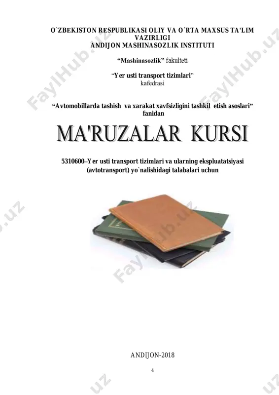 ish jarayonlarini amalga oshirish imkoni yoq. transportni yaxshi ishlashini belgilovchi muhum omillardan biri yuk va yo‘lovchi tashish muntazamligidir. zarur mahsulot, xomashyo, ehtiyot qismlar, yonilg‘i, mineral o‘g‘itlar, qurilish materiallarini o‘z vaqtida va muntazam tashish, ishlab chiqarishni uzluksiz ishlashini ta‘minlaydi. transport tarmoglarni keng rivojlanishiga katta turtki beradi. yuqori darajadagi tashish tezligi, ularning zamonaviy shakillanishi yo‘lovchilar tashish darajasini o‘sishiga katta ta‘sir ko‘rsatadi. xar qanday mamlakatni transport tizimi iqtisodiyot va jamiyatni faoliyat ko`rsatishi uchun kerakli tashishlarni amalga oshiradi. tashish- bu nafaqat yuk va yo`lovchini aniq turdagi transportda, shartnomada ko`rsatilgan aniq yo`nalishda yetkazish. bu- ketma-ketlikdagi zanjirli ta‘sir,buyritmachi uchun ishonchlilik sharti bo`yicha qulay va xar qanday yo`nalishda oldindan kelishilgan muddatda siljish xavfsizligini ta‘minlash. zamonaviy yuk va yo`lovchi tashishni bajarish transport logistikasiz mumkin emas. mustaqillikni oxirgi yillarida mamlakatda engil, yuk avtomobillai va avtobus ishlab chiqaradigan zavodlarni qurilishi va ishga tushishi mamlakatdagi xarakatdagi tarkiblar saroini osishiga olib keldi. yuk va yo‘lovchi tashishga bo‘lgan talabni qondirib tashish narxlari stabillashdi, …