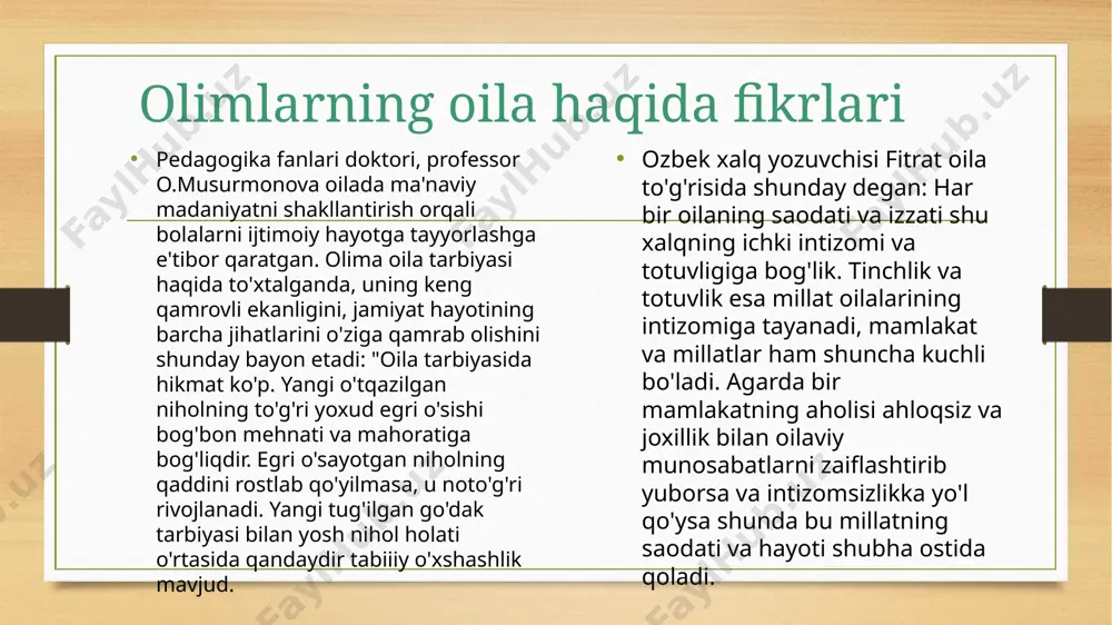 unosabatlar, qarindosh, ota-ona va farzandlarning haq-huquqlari, mehr-oqibat, halollik, poklik, adolat, insof-tavfiqli bo‘lish targ‘ib qilingan. image7.jpeg image8.jpeg image9.jpeg image10.jpeg image3.png image4.png /docprops/thumbnail.jpeg