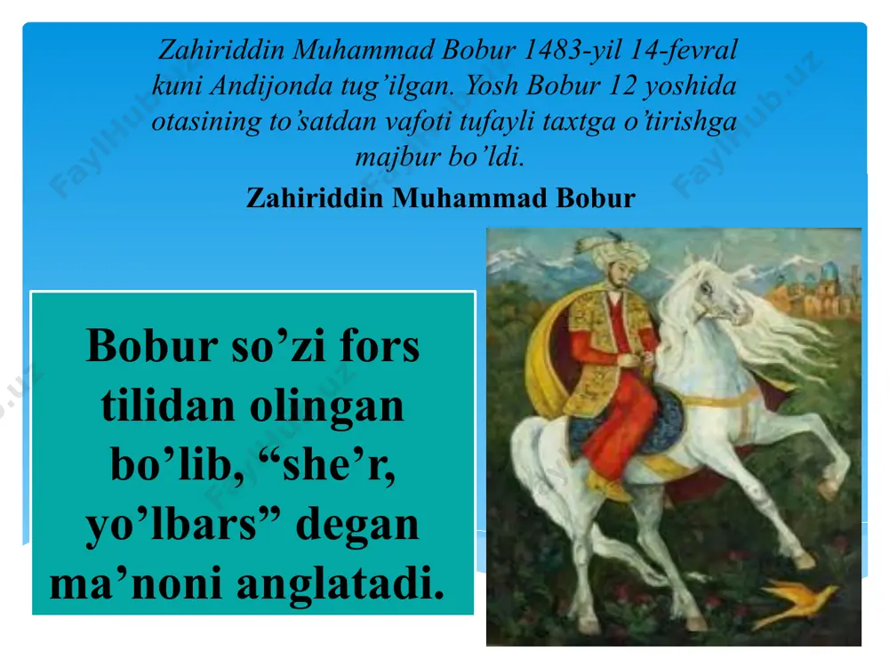 zahiriddin muhammad bobur hayoti - Page 2