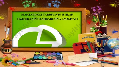 sinf rahbarining faoliyati — PPTX