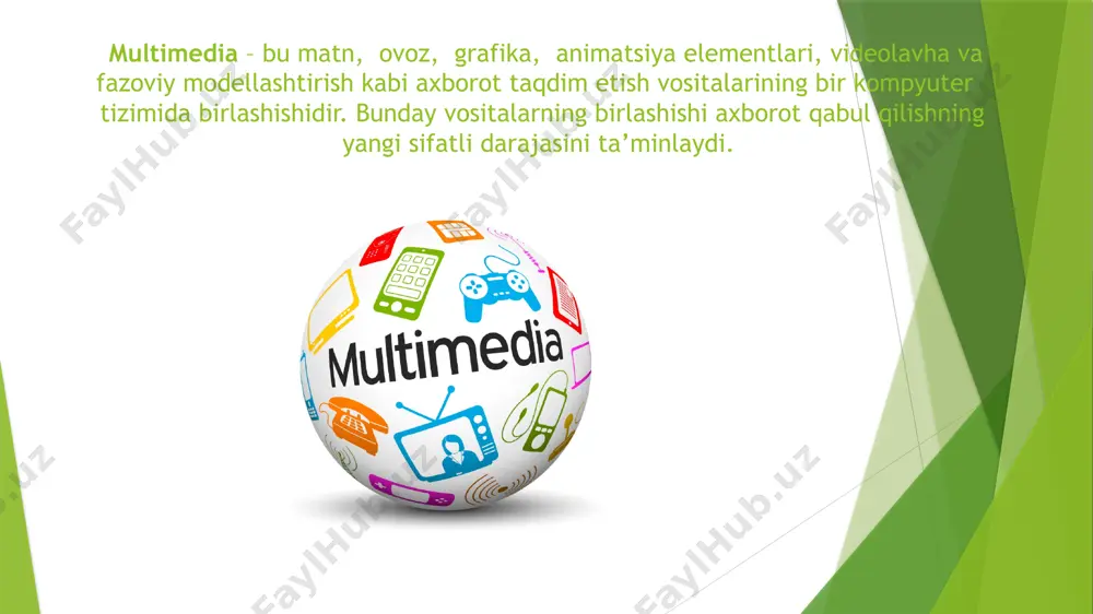 multimediya va multimediya texnologiyalari tushunchasi - Page 3