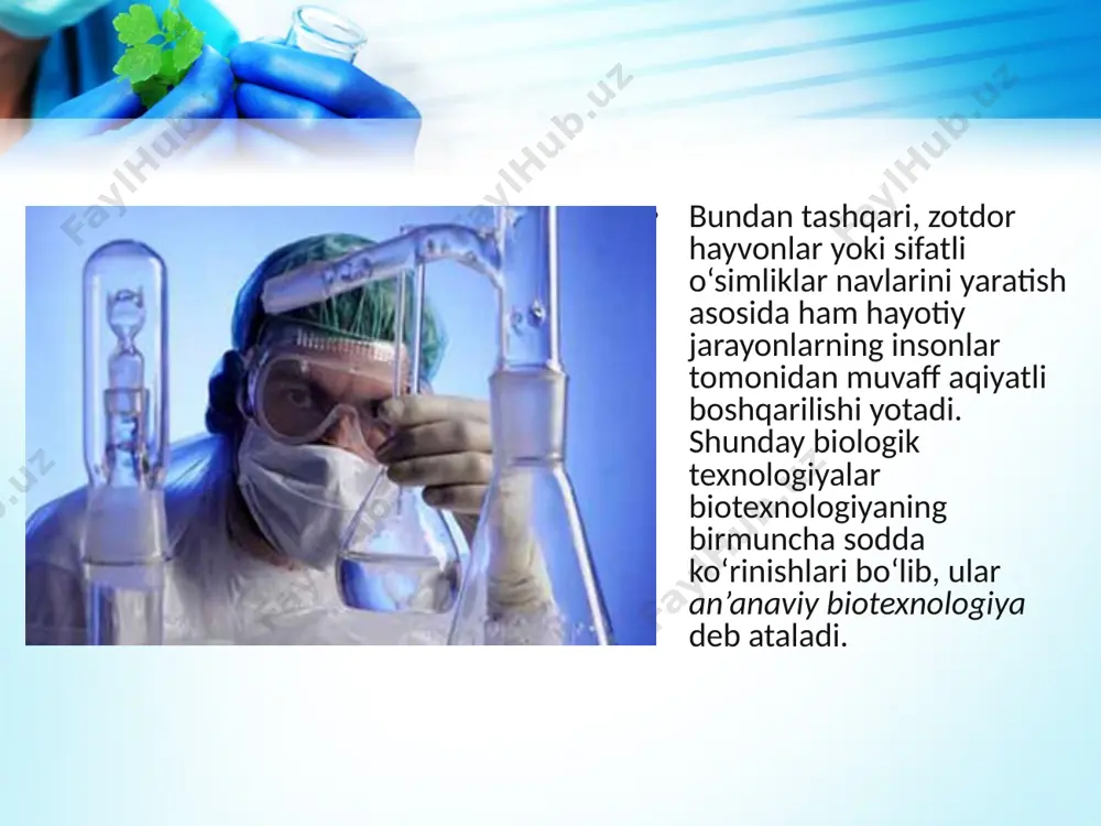 gen va hujayra muhandisligiga asoslangan biotexnologiya. 10 - sinf - Page 4