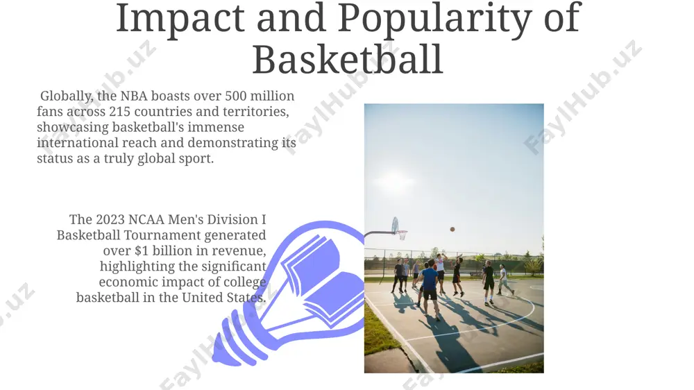 like nba's second spectrum tracking 25+ data points per player, will continue to revolutionize coaching strategies, player development, and scouting, potentially leading to a 15% increase in efficiency across the league by 2030 in cities like los angeles. technological advancements, including augmented reality coaching tools and interactive fan experiences at arenas like madison square garden, will significantly enhance the overall fan engagement and the broadcast quality of games creating a 20% increase in viewership within the next 5 years introduction to basketball the game involves two teams of five players aiming to score points by shooting a ball through the opponent's hoop, with a 24-second shot clock in professional games adding a significant element of time pressure and strategic complexity. a regulation basketball court measures 94 feet long by 50 feet wide, with a free-throw line located 15 feet from the basket, representing a key strategic area impacting scoring and …