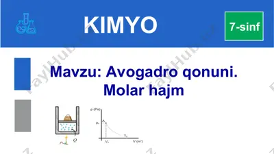 avogadro qonuni. molar hajm — PPT