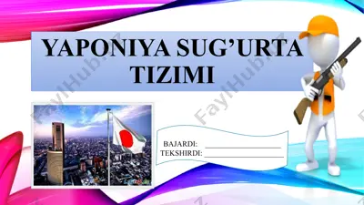 yaponiya sug’urta tizimi — PPTX