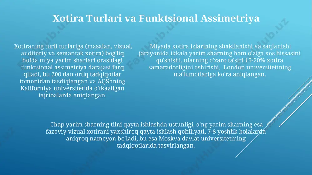 funktsional assametriya va xotira - Page 5
