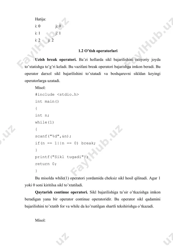 takrorlanish operatorlari - Page 5