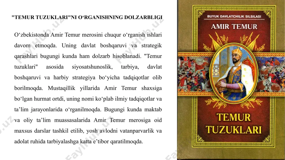 amir temur oʻgitlarining tarbiyaviy ahamiyati - Page 5