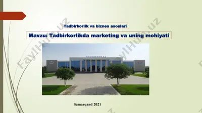 tadbirkorlik va biznes asoslari — PPTX
