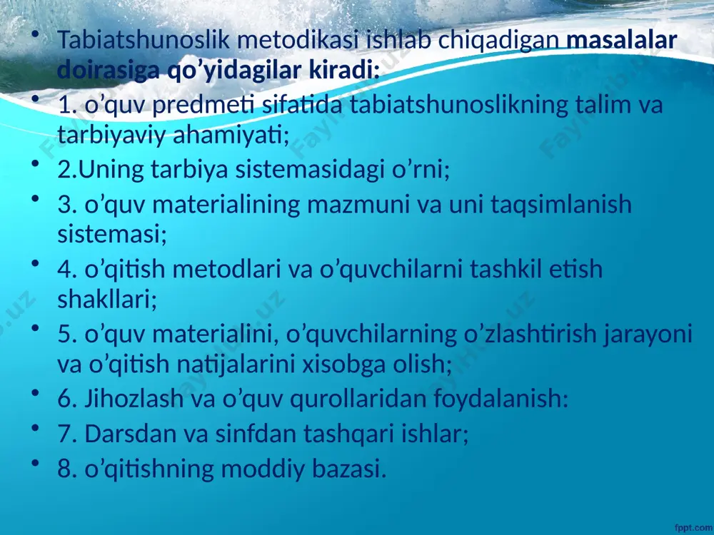 tabiatshunoslik o’qitish metodikasi - Page 5