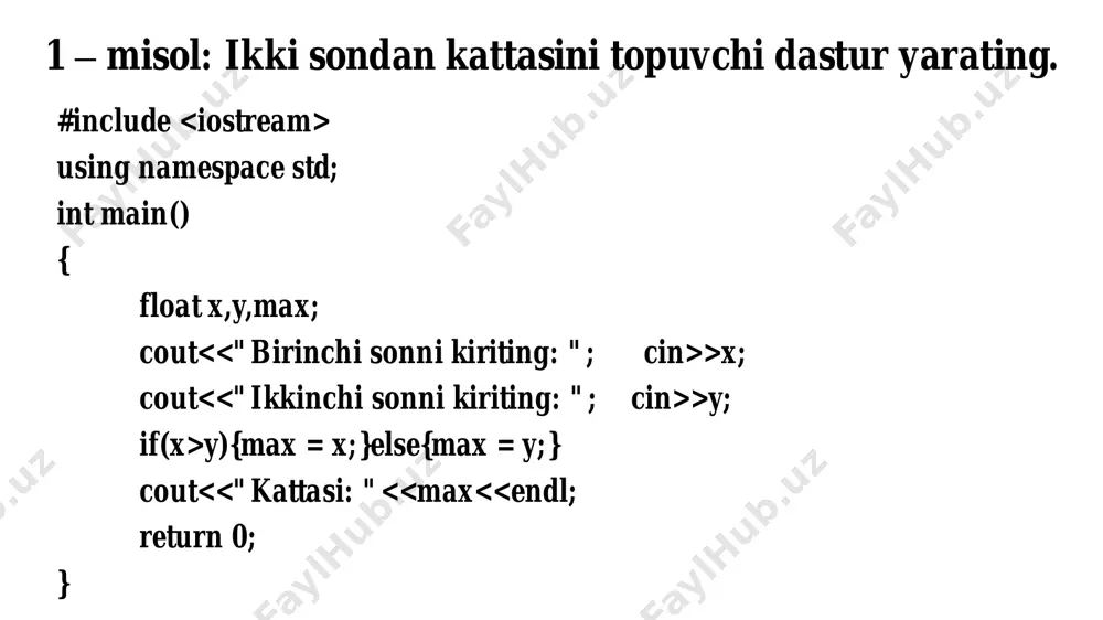 c++ dasturida tarmoqlanuvchi jarayonlarni dasturlash - Page 5
