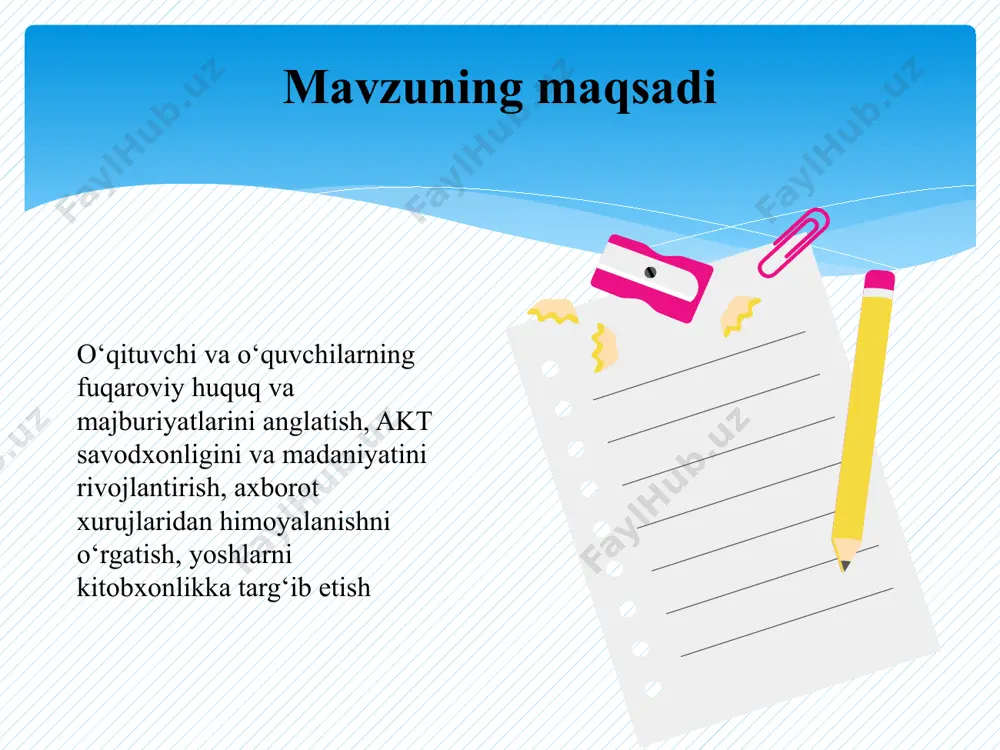 ng ijobiy qarashlariga mavhumlik soya solmaydi. 2. axborotlarning ko‘pligi va filtrlanmaganligi, yakuniy qarorga kelishdagi ikkilanishlar. 1. maktabda akt resurslarini ko‘paytirish choralarni ko‘rish; 2. akt savodxonligini oshirish uchun seminarlar tashkil etish va o‘qituvchilarni it markazlarda malaka oshirishni yo‘lga qo‘yish. 3. it sohaga qiziquvchi o‘quvchilar uchun si kurslarini tashkil qilish. maktab direktori, o‘ibdo‘, informatika fani o‘qituvchisi har haftada bir marta o‘qituvchi va o‘quvchilarda akt dan foydalanish, axborotlar bilan ishlash ko‘nikmalari rivojlanadi, ish va o‘qish faoliyatiga samarali tadbiq etadilar. 3. ijtimoiy tarmoqlarga qaramlik, vaqtini noto‘g‘ri taqsimlash, kitob o‘qishga hafsalasizlik, dangasalikning kuchayishi. 1. maktab hududida va arm markazida ta’lim platformalari, elektron kitoblar qr-kodlarini yoki havolalarini ilib qo‘yish va foydalanish yo‘riqnomalari bilan tanishtirish; 2. maktab radiosi va ijtimoiy tarmoqlardagi maktab sahifalarida ishonchli axborotlarni berib borish. maktab direktori, mmibdo‘, arm xodimi, informatika fani o‘qituvchisi va sinf rahbarlari har chorakda o‘qituvchi va o‘quvchilar vaqtdan oqilona foydalanib o‘z ustida ishlashga harakat qiladilar, ijtimoiy tarmoqlarga qaramlikning oldi olinadi, kitobxon …