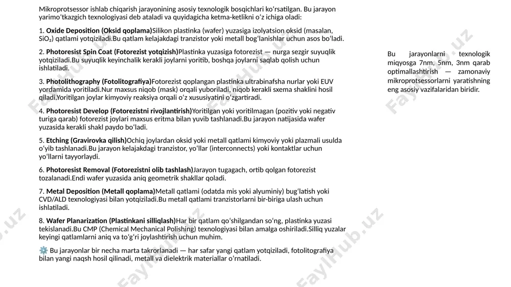 mikrоprotsessor texnikasining asosiy elementlari - Page 5