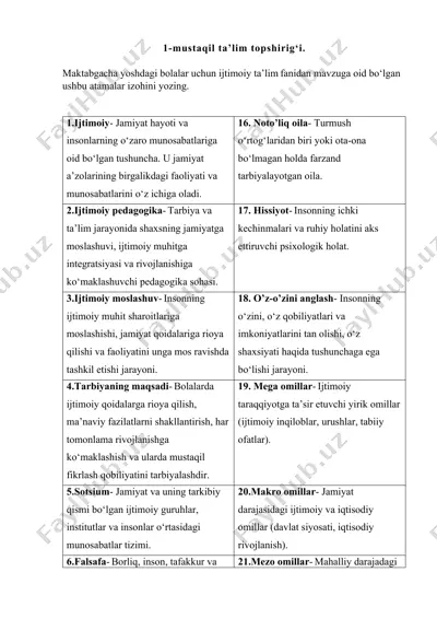 mustaqil ta’lim topshirig‘i — DOCX