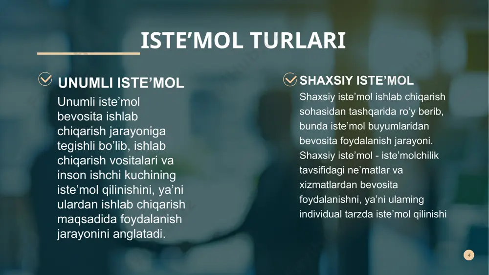 iste’mol, jamg'arish va investitsiyalar - Page 4