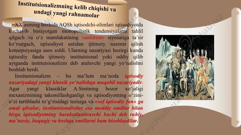 a bilan iqtisodiy sub’yektlarning asosiy unsurlari (yer egalari, ishchilar, kapitalistlar va injener-texnik ishchilar) o‘rtasidagi o‘zaro munosabatlarni aniqlash muhim ahamiyatga ega. iqtisodiyotda ularning roli har xildir. kapital egalarini faqat o‘z kapitallariga keladigan foyda qiziqtiradi . ularning daromad manbai bo‘lib real sektor emas, balki moliya sohasida aylanib turuvchi qimmatli qog‘ozlar hisoblanadi. bu ma’noda kapital egalari bekorchi sinfni tashkil etadi. ishchilar, shuningdek, ishlab chiqarishni tashkil etuvchilar va texnik mutaxassislar unumli sinf hisoblanadilar, ular o‘z kapitallariga ega emas va bekorchi sinf kreditga qo‘ygan vositalardan foydalanib ish yuritadilar. bekorchi sinfning hukmronlik mavqei butun bir iqtisodiyotning amal qilishida kredit rolining haddan tashqari oshib ketishiga olib keladi. kapitalning anchagina qismi chayqovchilik maqsadlarida foydalaniladi va ishlab chiqarishni rivojlantirishga yo‘naltirilmaydi. kredit inflyatsiyasi vujudga keladi, uning orqasidan ssudani zudlik bilan qoplash talabi zarurligi kelib chiqadi. natijada ommaviy bankrotlik va turg‘unlik yuzaga chiqadi, ular o‘zining davom etishi muddati bo‘yicha iqtisodiy yuksalish davridan ancha ortib ketadi. bekorchi sinf bilan unumli sinf o‘rtasidagi …