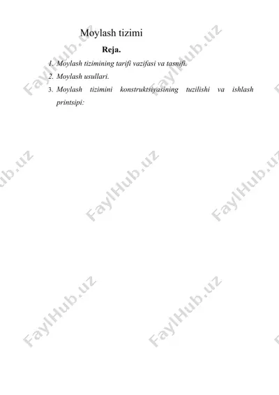 moylash tizimi — DOCX