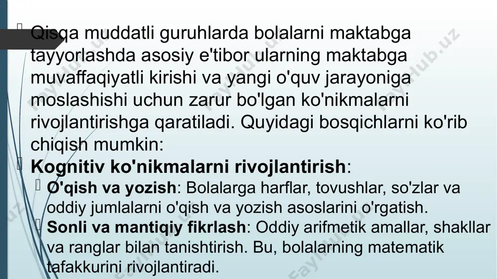 qisqa muddatli guruhlarda bolalarni maktabga tayyorlash - Page 4