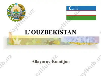 l'ouzbékistan — PPT