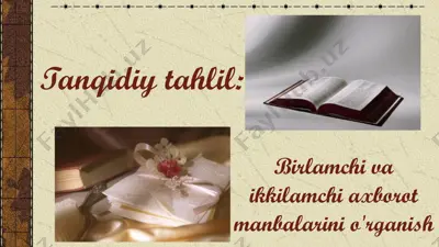 tanqidiy tahlil — PPTX
