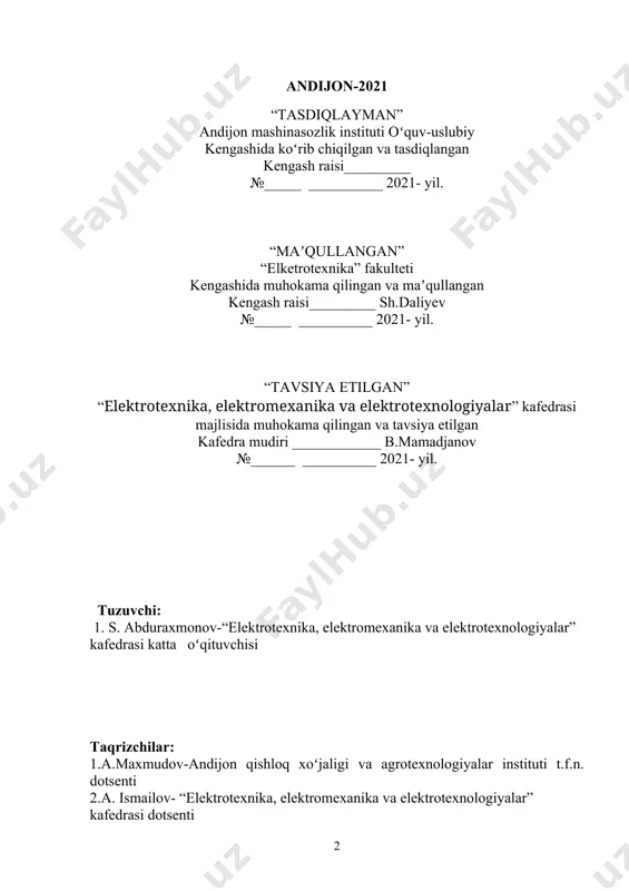 infi. 1.1. kirish axborot tizimida oʻlchashlar va oʻlchov vositalari katta ahamiyatga egadir. oʻlchashlar oʻtkazilmaydigan birorta ham xalq xoʻjaligi tarmoqlarini topib boʻlmaydi, ayniqsa, aniq fanlar sohasida oʻlchashlar alohida ahamiyatga ega. masalan, koinotni va mikrodunyoni tadqiqot qilishda, elektr energiyasini ishlab chiqarishda va taʻminotda yoki biror texnologik jarayon borishi toʻgʻrisida axborot olishda, avtomatlashtirilgan axborot sistemalarida oʻlchov obʻektlari holati toʻgʻrisida tegishli xulosalar chiqarishda, turli mahsulotlar, xizmatlar haqida tegishli axborot maʻlumotlari olishda oʻlchanayotgan fizik kattaliklarning qiymatlari toʻgʻrisida ishonchli axborot olinmasa biror natijaga kelib boʻlmaydi. bu axborotlarni maxsus texnik vositalar yordamida turli oʻlchashlar usullaridan foydalanib olinadi. bundan koʻrinadiki oʻlchashlar inson istiqbolida alohida ahamiyatga ega. oʻlchashlar inson faoliyatining barcha sohalarida axborotlarning muhim ahamiyatli manbasi boʻlib xizmat qilib keladi. oʻzi oʻlchash deb berilgan kattaliklarni oʻlchov birligi deb qabul qilingan qiymati bilan solishtirish jarayoniga aytiladi. oʻlchashlarning usullarini rivojlanishiga va oʻlchov vositalarini ishlab chiqarilishiga dunyo olimlari qadim zamonlardan boshlab jamiyat rivojlanishi mobaynida katta eʻtibor berib kelganlar. bu sohada ulugʻ mutafakkir …