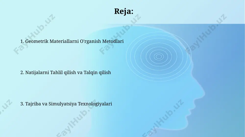 riallarni, jumladan, metall qotishmalarini va keramika materiallarini o'rganishda muhim rol o'ynab kelmoqda, shuningdek, germaniyadagi fraunhofer instituti kabi muassasalarda keng qo'llaniladi. rentgen difraksiyasi tahlili bragg qonunidan (nλ=2dsinθ) foydalanib, rentgen difraksiyasi natijalarini tahlil qilish orqali kristall panjaraning d masofasini va 2θ burchagini aniqlash mumkin. bu fransiyada o'tkazilgan tadqiqotlarda isbotlangan. rentgen difraktogrammalari tahlili orqali, masalan, germaniyada ishlab chiqarilgan rentgen apparati yordamida, material tarkibidagi turli fazalarni, ularning nisbatlarini va o'lchamlarini aniqlash mumkin. atom-kuchi mikroskopiyasi afm texnologiyasi 200 dan ortiq sensorlarni ishlatib, yuzaning 3d tasvirini 0.1 ångström aniqlikda yaratadi va bu toshkentdagi materiallarni tadqiq qilishda muhim rol o'ynaydi. atom-kuchi mikroskopiyasi (afm) yordamida 10 nm dan kichik o'lchamdagi geometrik tuzilmalarni, masalan, germaniyadagi fraunhofer institutida o'rganish mumkin. mexanik xossalarni o'rganish mexanik xossalarni o'rganishda, masalan, toshkentdagi 50 mpa kuchlanishga chidamlilik ko'rsatkichiga ega bo'lgan beton namunalari ustida 3 turdagi sinovlar – siqish, tortish va egilish – o'tkazilib, natijalar tahlil qilinadi. samarqanddagi laboratoriyada 1000 gradus selsiy haroratda 15 daqiqa davomida …