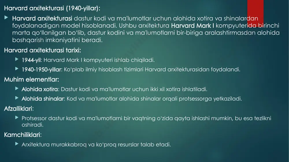 kompyuterarxitekturasi: von neumann va harvard arxitekturalari - Page 5