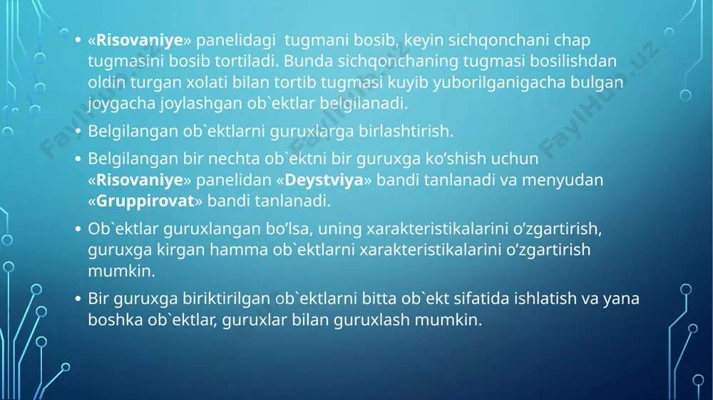 ms powerpoint dasturning menyusi va uskunalar paneli. prezentatsiya yaratish bosqichlari - Page 5