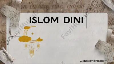 islom dini — PPTX