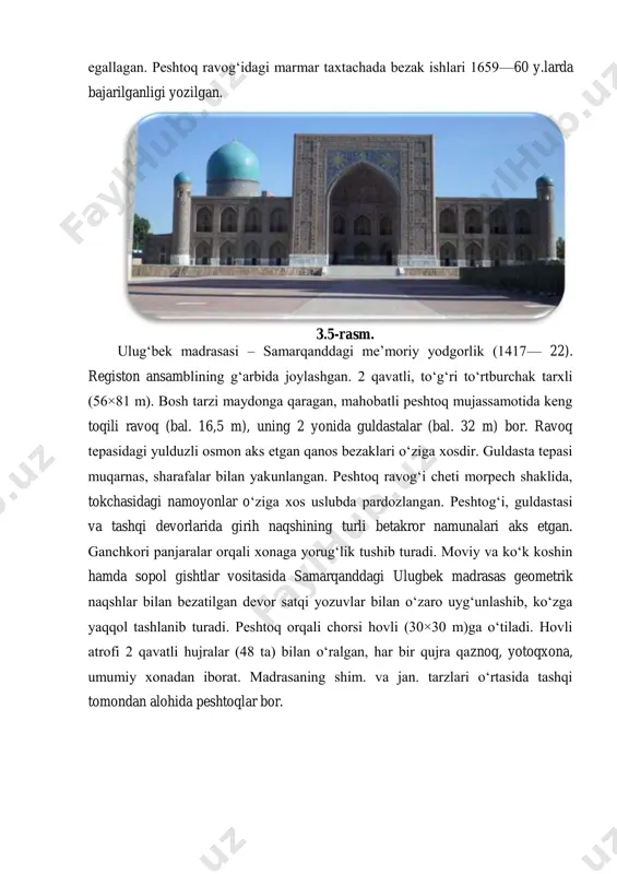 o‘zbekiston qadimiy me’moriy yodgorliklari - Page 5