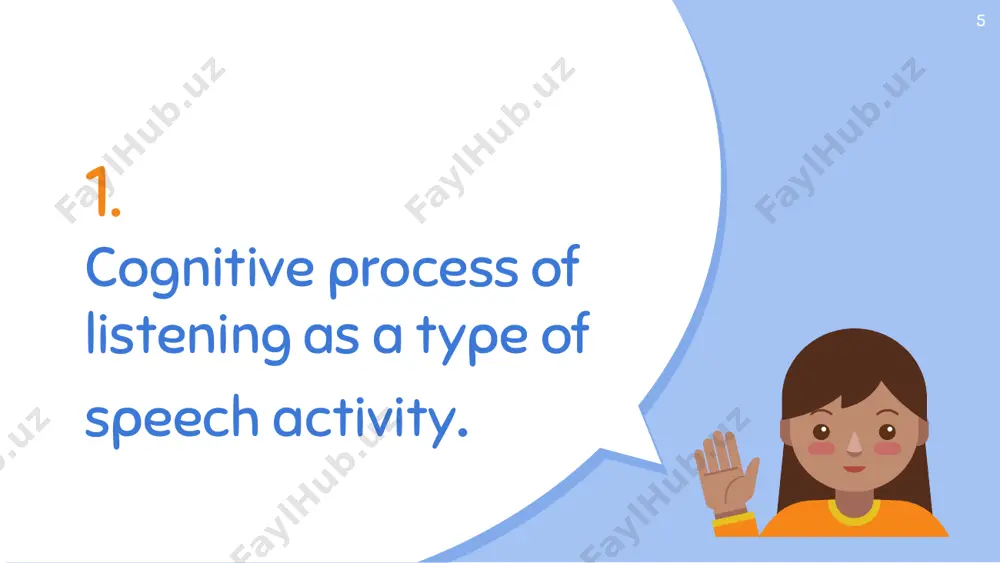 ior stage 20-25 sentences (3 min.); 32 extra-linguistic difficulties (2) : the volume of the auditory memory; peculiarities of the speaker’s timbre props and reference - points of perception: a) semantic (intonation, rhythm, pauses, logical stress); b) formal props (pictures, title); c) visual verbal props (voc. notes). 33 the linguistic difficulties are: a) phonetic (phonemic oppositions, or contrast sounds: short-long, voiced-voiceless, different intonation patterns and their meaning), tempo, indistinct (defective) pronunciation; b) lexical (antonyms, homonyms, lexical constructions, etc. are difficult to comprehend); c) grammatical (tense forms, elliptical words and sentences, analytical forms); 34 d)compositional structure of a text (description or narration or reflection, the beginning or the end of the story); e) structural peculiarities of a text; f) the presence of proper names, geographical names, terms; g) a major linguistic difficulty is the extension of sentences in a text for lc. h)peculiar stylistic devices, dialectisms, slang words, jargonisms, euphemisms. 35 …