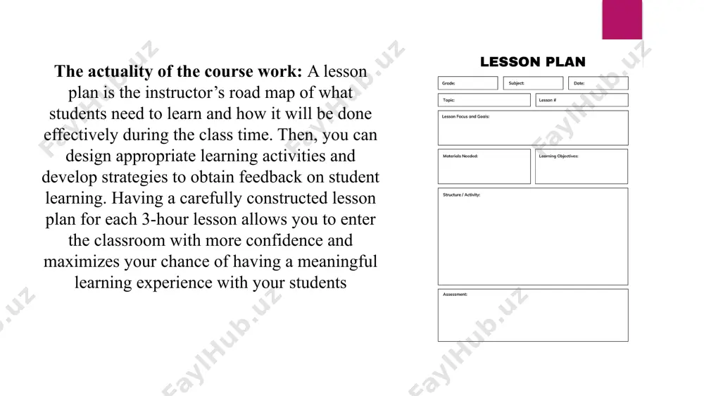 and should be adapted to the learners needs and, obviously, your own teaching context. 1.2. lesson planning: anticipated problems 2.1. things to keep in mind while creating a lesson plan what kind of teaching would benefit them the most, their capacity, attention span, level of interest for the subject, the gravity of the lesson, and how they would handle it are some areas that you need to research on. of course, this would be a one-time thing. once you understand the pulse of your class, the rest is easy to handle. in case if you’re thinking that you can handle it along the way, it might result in extra work. 2.2. lesson plan controlled practice usually, practice tends to go from more restricted to less restricted if there are more than one controlled practice in a lesson – i.e. if you are using the test-teach-test method (you can see the …
