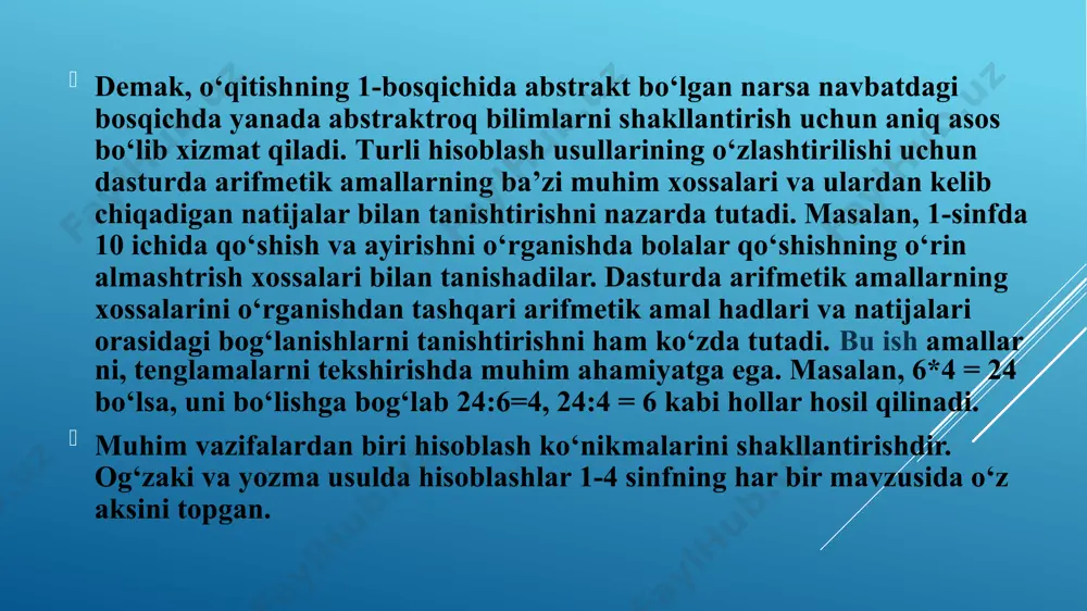nomanfiy butun sonlar ustida bajariladigan arifmetik amallar xossalarini isbotlash - Page 5