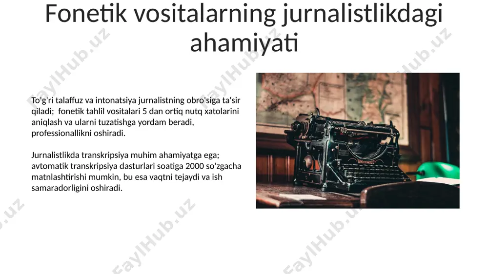 fonitek vositalarning jurnalistik faoliyatdagi o'rni va vazifasi - Page 5
