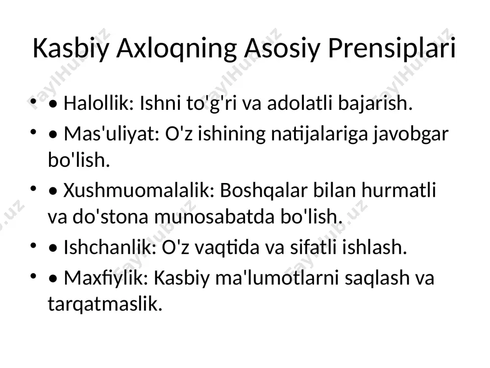 kasbiy axloq va mehnat etikasi - Page 3