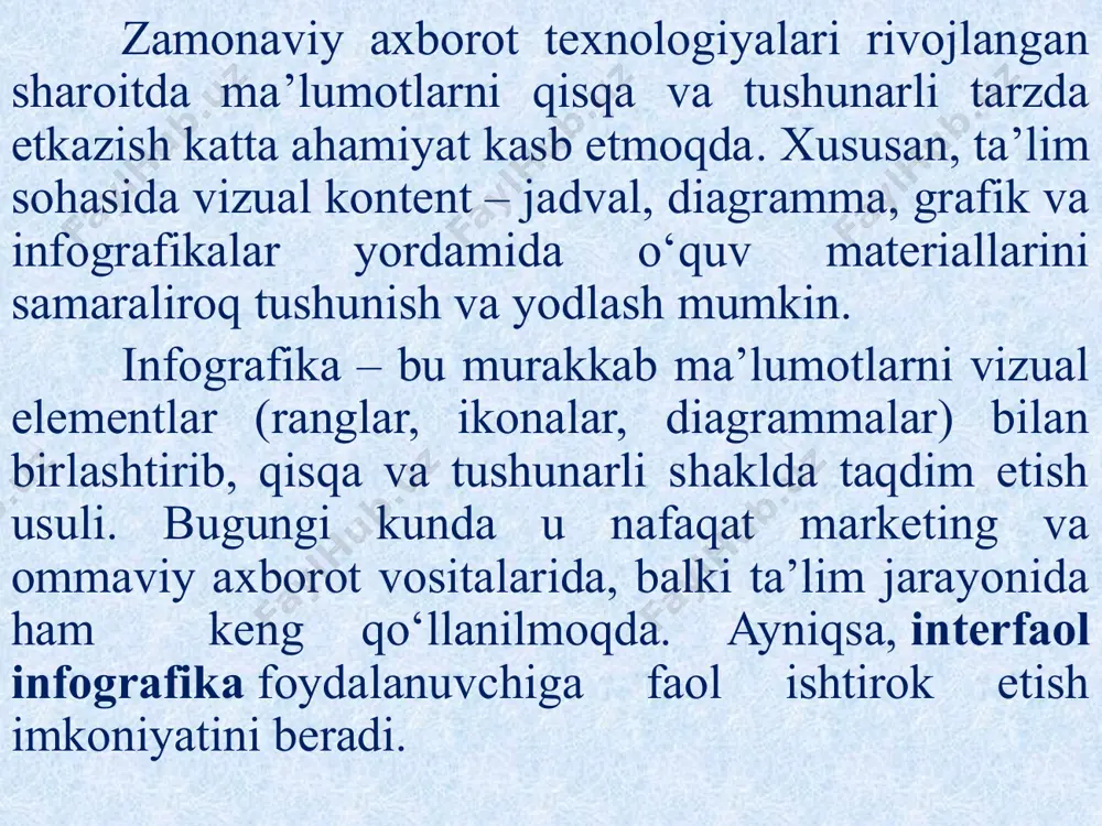 interfaol infografika vositalariii yaratish texnologiyasi - Page 4