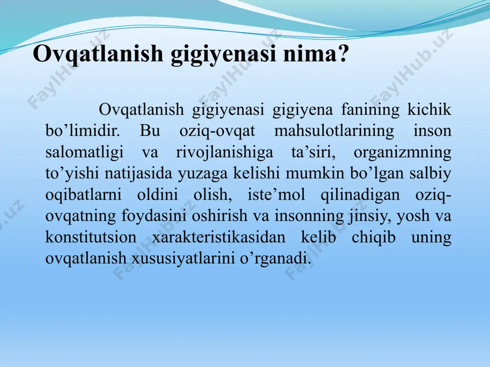 ovqatlanish gigiyenasining asosiy tushunchalari - Page 3