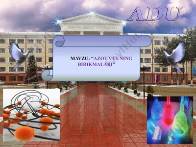azot va uning birikmalari — PPTX