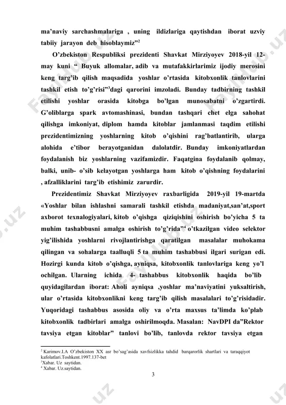 ’z o’zimizga savol beramiz.ayniqsa , she’riyat inson bahri dilini ochadigan, ko’ngilga zavq bag’ishlaydigan bir shirin satrlar jamlanmasi desak mubolag’a bo’lmaydi. shunday inson bahri dilini ochadigan, unga zavq bag’ishlaydigan she’rlarni xalqiga tuxfa etgan shoirlardan biri muhammad yusufdir. muhammad yusuf she’rlarining soddaligi, undagi ravonlik,ayniqsa she’rlarining mavzulari o’qiguvchini hayratga soladi.qancha o’qimaylik yana o’qigimiz kelaveradi. ana shu nuqtai nazardan muhammad yusufni o’rganish bugungi kundagi dolzarb vazifalardan hisoblanadi. muhammad yusufning qizi madina yusupova otasining nomini abadiylashtirish maqsadida quyidagi ishlar amalga oshirilganligini aytadi. -onajonim nazira-as salom u kishidan qolgan meros unutilmasligi hamda barhayot bo’lishini taminlash maqsadida “oltin qalam”nomli gazeta,”muhammad yusuf “ nomidagi adabiy-ijodiy fondni tashkil qildilar. hozirda ularning faoliyati bilan shug’ullanib kelmoqdalar. -dadamning tavalludiga 63 yil to’lishi munosabati bilan ilk “sog’inch satrlari” nomli kitobim chop etildi1. bundan tashqari shoirning ruhini shod etish maqasadida “she’riyat yog’dusi “ nomli tadbirlar ham tashkil etiladi. muhammad yusufning xalqiga qoldirgan merosi biz o’ylaganimizdan ko’proq. uning she’rlari shundayki, har qanday oddiy inson …