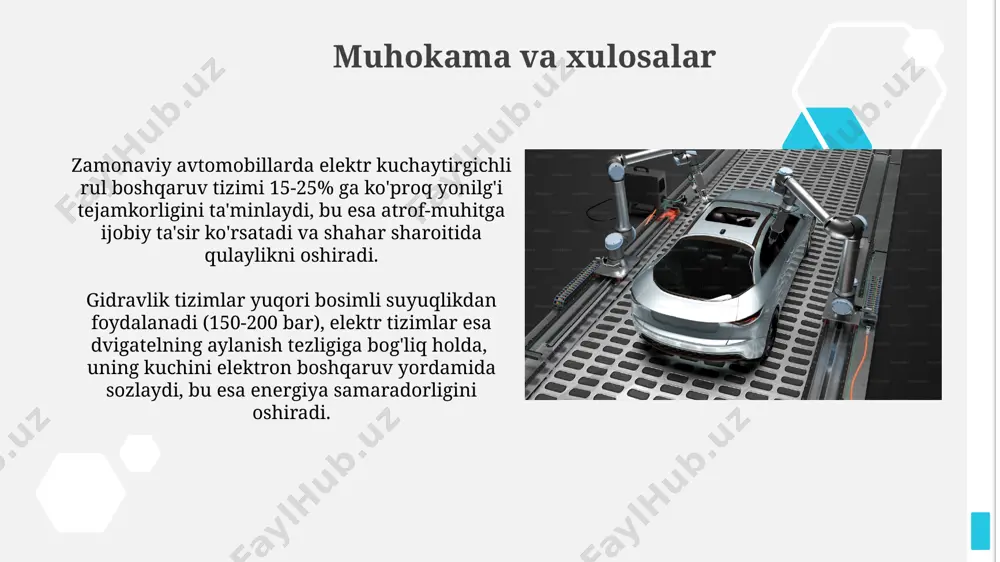avtomobillarning gidravlik va elektrik rul kuchaytirgichlari - Page 4