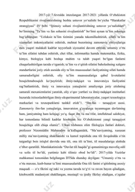 o‘quvchilarning til o‘rganishga bo‘lgan qiziqishini shakllantiradi, orttirishga ham hissa qo‘shishi talab etiladi. kurs ishining maqsad va vazifalari: kesim haqida umumiy tushuncha, kesimning ifoda materialiga ko’ra turlari. kesimlik kategoriyasi haqidagi ma’lumotlarni umumlashtirish va qisqacha tavsiflash. umumta’lim bosqichlarida kesimning so’z turkumlari orqali ifodalanishini modellashtirish orqali tushuntirish usullarini ishlab chiqish. kesimning xalqaro modellarini o’rganish va tahlil qilish. kurs ishi ob’yekti va predmeti: kesim haqida umumiy tushuncha. kesimning ifoda materialiga ko’ra turlari. umumta’lim bosqichlarida kesimning so’z turkumlari orqali ifodalanishini modellashtirish orqali tushuntirish usullari. kesimning xalqaro modellari kurs ishning tadqiqot uslubi va uslubiyoti: ilmiy ommabop manbalardan to’plangan ma’lumotlar tahlil qilib,xulosa va takliflar qilish. kurs ishi tuzilishi: bajarilgan kurs ishi kirish qismi, ikkita bob va qilingan xulosalardan iborat. ishda o’rganilishi e’tiborga olingan ma’lumotlar tushunarli ravishda ifodalash uchun chizma jadvallar va rasmlar berildi.ishga qo’yilgan maqsadga erishishi uchun to’plangan adabiyotlar manbalarning nomlari va elektron manzillari keltirildi. i bob.kesim haqida umumiy tushunchalar 1.1.kesim haqida umumiy tushuncha, kesimning ifoda materialiga …