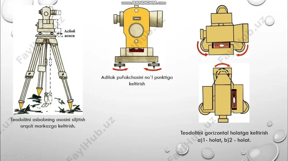 osh signaliga asoslangan bu usul avtomatlashtirilgan va yuqori aniqlikdagi natijalar beradi. afzalliklari: o‘lchovlarni tez va avtomatlashtirilgan holda amalga oshirish uzoq hududlarda ham aniq natijalar olish imkoniyati kamchiliklari: qurilmalarning qimmatligi sun’iy yo‘ldosh signallarining ba’zan beqaror bo‘lishi yo‘l qidiruvida nivelirlash usullarining qo‘llanilishi nivelirlashning amaliyotda qo‘llanilishi qurilish, muhandislik va yo‘lsozlik sohalarida katta ahamiyat kasb etadi. ayniqsa, avtomobil yo‘llari qurilishi va rekonstruksiya jarayonlarida nivelirlash yo‘lning bardoshli va xavfsiz bo‘lishini ta’minlashda asosiy vositalardan biri hisoblanadi. nivelirlash natijasida yo‘lning tekisligi va qiyalik darajasi aniq belgilanadi. bu noto‘g‘ri qiyalik va notekis yo‘llarning oldini olish, transport vositalari harakatiga qulay sharoit yaratish, qurilish materiallari va asfalt qatlamlarining to‘g‘ri taqsimlanishini ta’minlash uchun juda muhimdir. shuningdek, nivelirlash natijalari tuproq qatlamining oldindan tekislanishi va mustahkamlanishini ta’minlab, yo‘lning uzoq muddatga chidamliligini oshiradi. bugungi kunda nivelirlash ishlari zamonaviy texnologiyalar yordamida yanada aniq va samarali bajarilmoqda. gps va total stansiyalar balandliklarni aniqlashda qo‘llanilib, avtomatlashtirilgan tekshiruv imkonini beradi. lazer skanerlash orqali katta hududlar qisqa vaqt ichida …