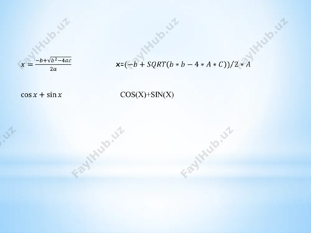 c++ dasturlash tilida hisoblash jarayonlari (chiziqli, tarmoqlanuvchi, takrorlanuvchi) bo‘yicha laboratoriya mashg‘uloti - Page 5