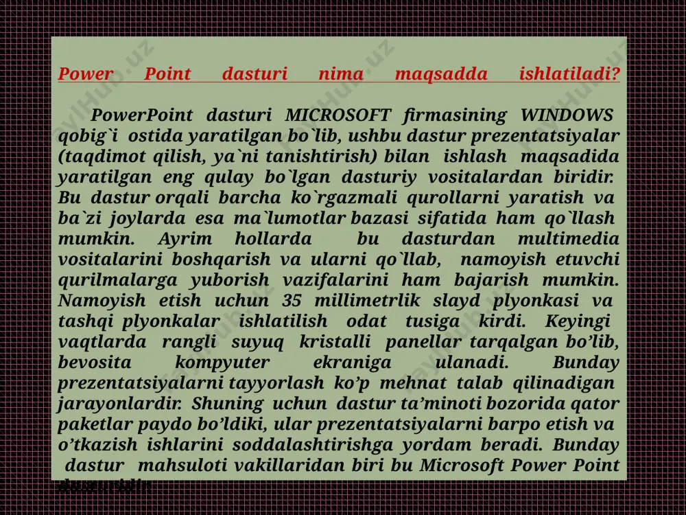power point dasturlari yordamida disklarga ko’rgazmali qurollar tayyorlash - Page 3