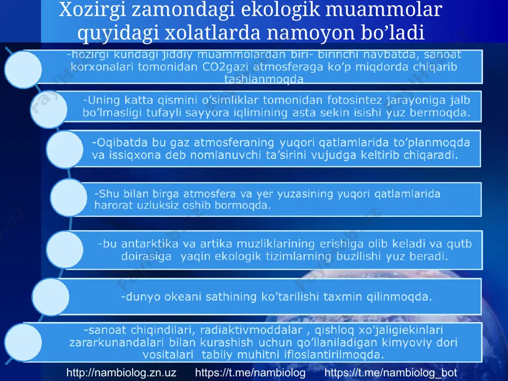 "inson biosfera omili sifatida" mavzusida ta'lim materiallari - Page 4