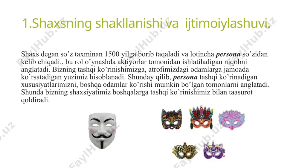 3 yoshdan 7 yoshgacha. 7 yasharlik inqiroz. 5.maktab yoshi davri -8 yoshdan 12 yoshgacha. 13 yasharlik inqiroz. 6. pubertat (jinsiy yetilish) davri 14 yoshdan 18 yoshgacha. 17 yasharlik inqiroz. shveytsariylik psixolog j.piaje insonnig kamol topishini bir necha davrlarga ajratib o’rganishni tavsiya etadi: 1.bola tashqi muhit –ma’lumotlarni qayta ishlash. 2.tafakkaur: a.ijtimoiy davrgacha; b.ijtimoiy davr. 3.intellekt: a)sensomotor -2 yoshgacha; b)operatsion davrgacha 2-7 yosh; c)yaqqol operatsiyalar davri 8-12; d)rasman, formal operatsiya davri – 12-15 yoshgacha. a.a. lyublinskaya shaxs taraqqiyotini muayyan bosqichlarga ajratish 1. chaqaloqlik davri –tug’ulgandan to bir oylikgacha. 2.kichik maktabgacha davr – 1 oydan to 1 yoshgacha. 3.maktabgacha yoshidan oldingi davr -1 yoshdan to 3 yoshgacha. 4.maktabgacha yoshi davri – 3 yoshdan to 7 yoshgacha. 5.kichik maktab yoshidagi o’quvchilik davri 7 yoshdan to 11(12) yoshgacha. 6.o’rta sinf o’quvchisi davri (o’smirlik) -13 yoshdan to 15 yoshgacha. 7.yuqori sing o’quvchisi davri – 15 yoshdan to 18 yoshgacha. e.eriksonning yana bir konsepsiyasi – inson umrini …